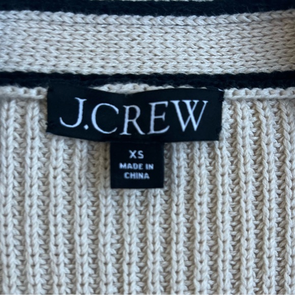 J. Crew Cream Cotton-blend bouclé V-neck cardigan sweater - Picture 5 of 7